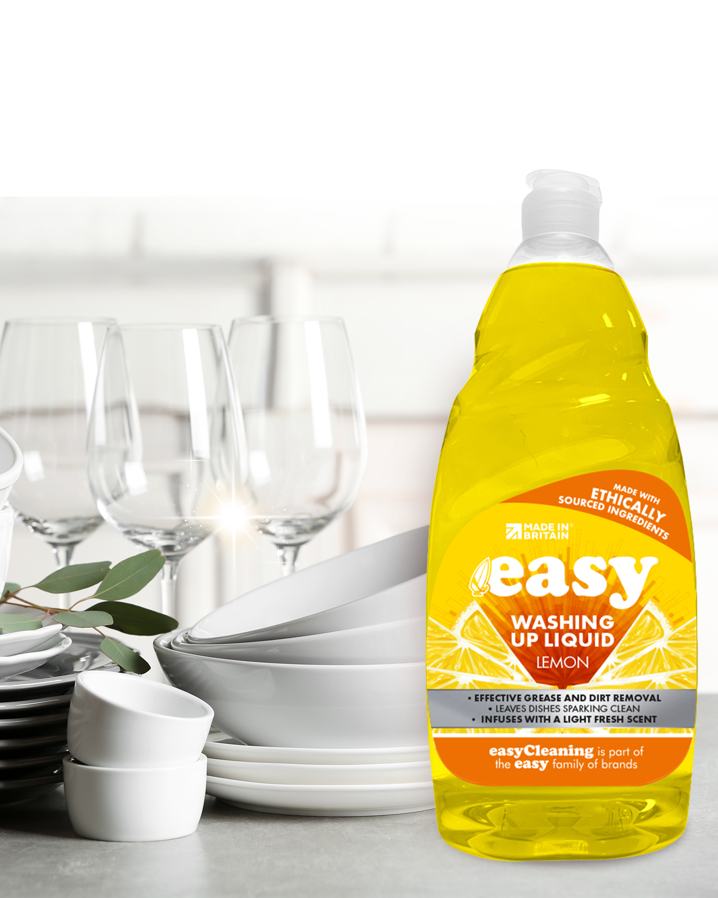 easy Washing Up Liquid Lemon (500ml)