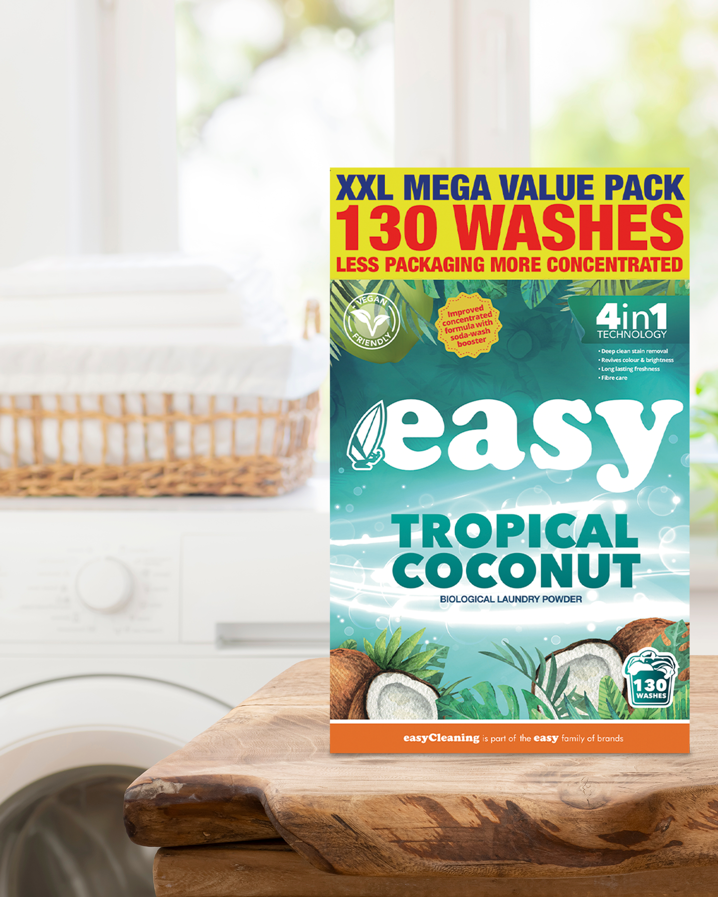 easy Tropical Coconut 130W Laundry Powder 6.5Kg
