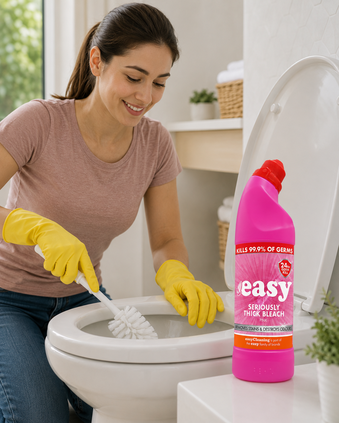 easy Seriously Thick Bleach Pink (750ml)