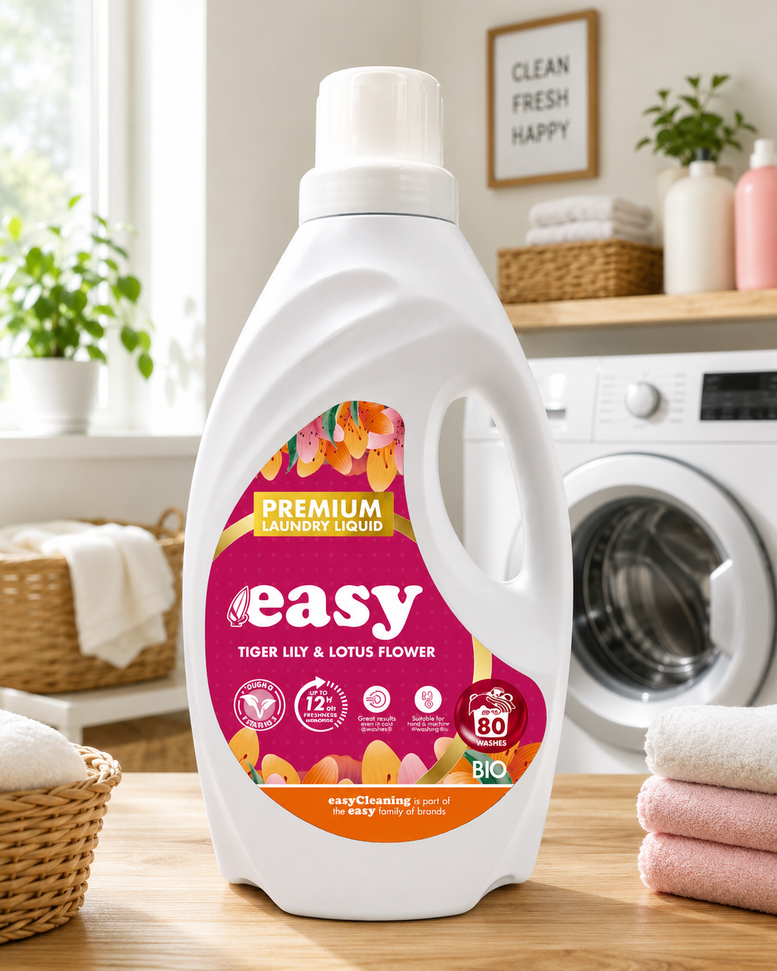 easy Tiger Lily & Lotus Flower Premium Laundry Liquid (2L)
