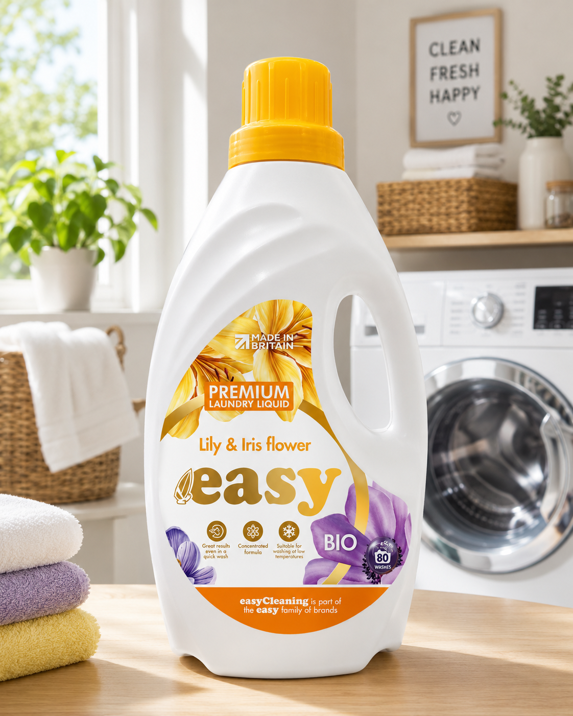 easy Lily & Iris Flower Premium Laundry Liquid (2L)